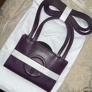 PURPLE “EGGPLANT” TELFAR MINI PURSE